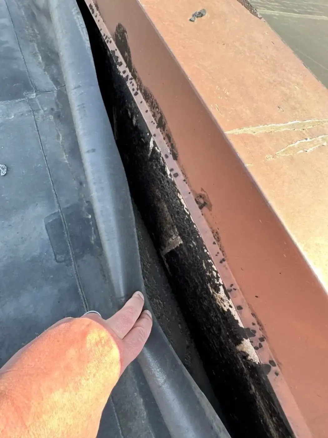 Flashing and seam work in Whitestown